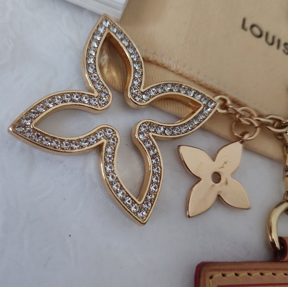 Auth Louis Vuitton Portocle VVN Key Ring Charm - Picture 12 of 13